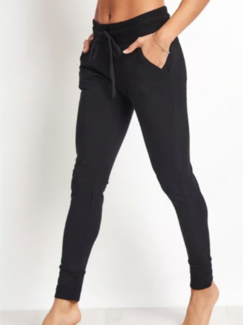 FP Movement by Free People Sunny Skinny Jogger Sweatpants, Black - Size XS